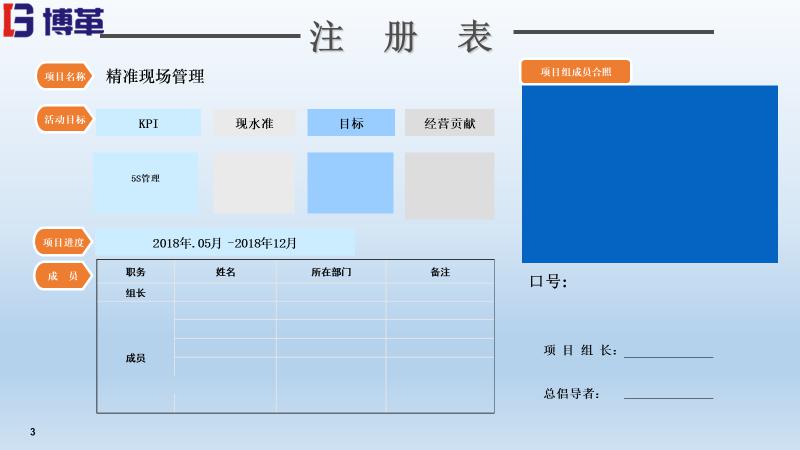 博革精益现场管理目视化表