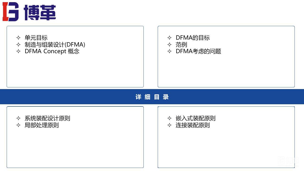DFMA可制造性设计培训